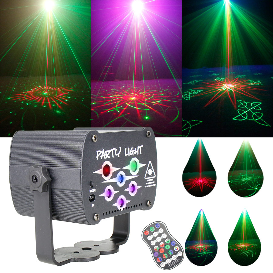 Lighting Effect Home Decor - Battery 3in1 60 Pattern R&G Laser