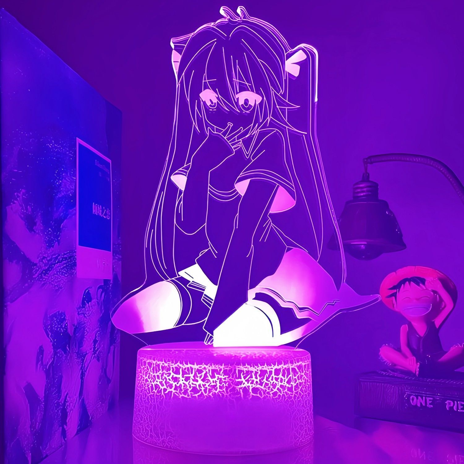 Lighting Decoration Ideas - Anime Peripherals Hatsune Miku Figure LED