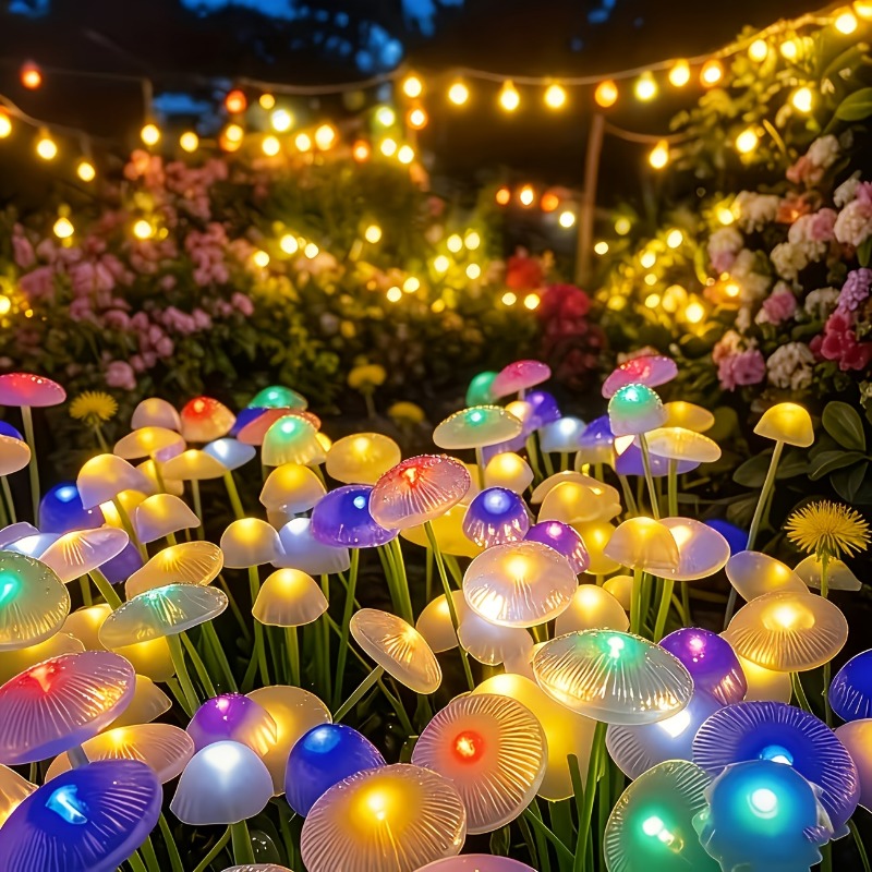 Outdoor Lighting Wedding Decor - 4 Sets of 8LED Solar Garden