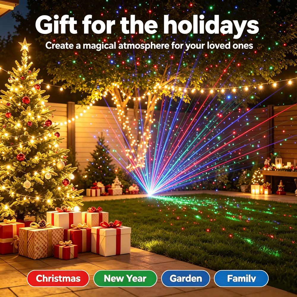 Christmas New Year RGB Laser P - Lighting Effect Home Decor review and price