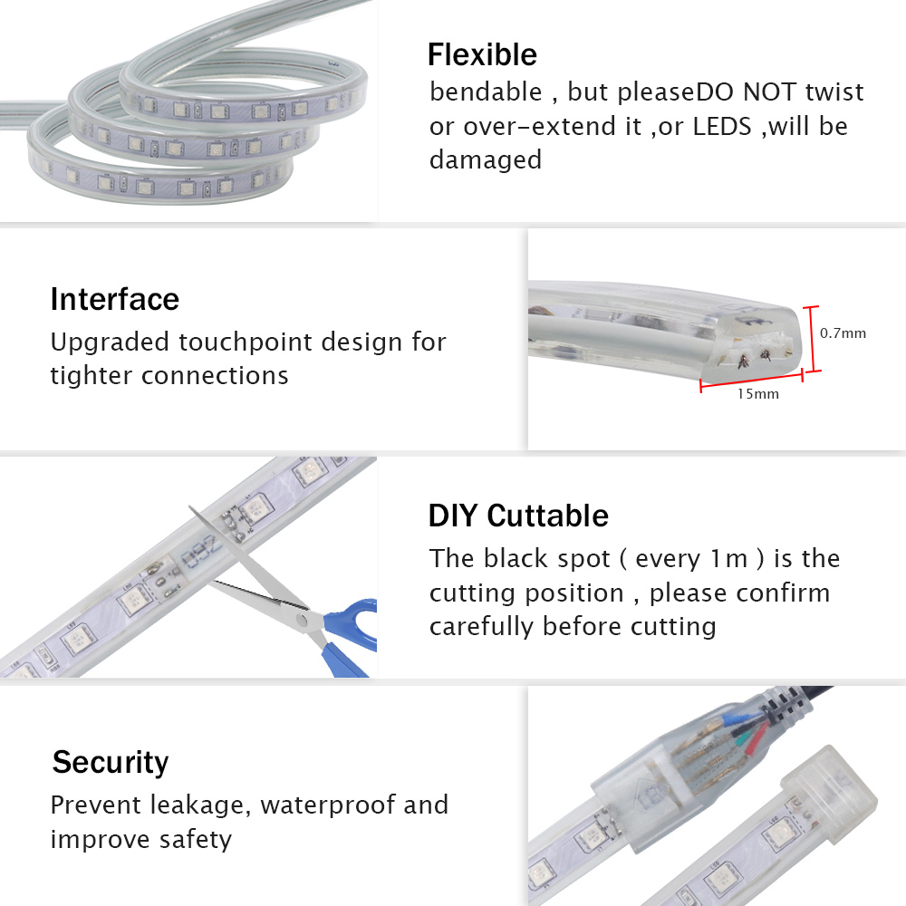 220V Bluetooth RGB Led Strip L - Decor Lighting Uk review and price