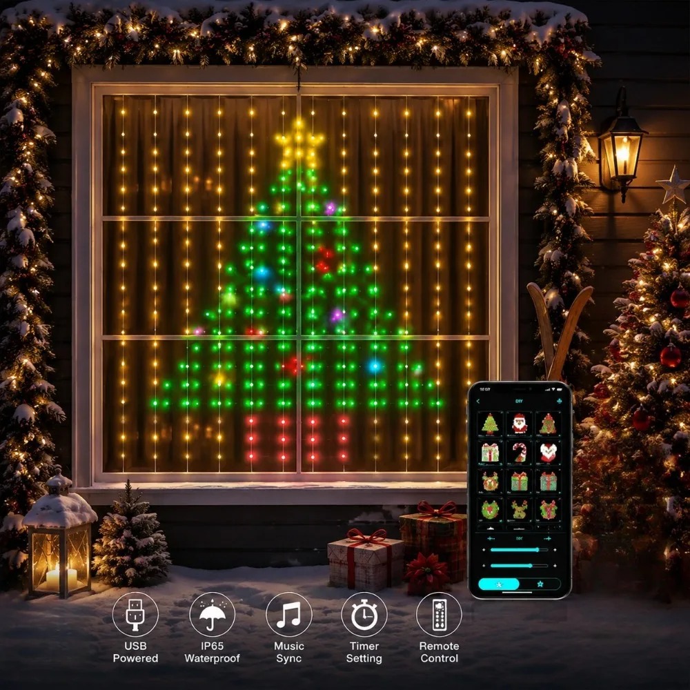 Outdoor LED Pixel Curtain Ligh - Lighting Decor Outdoor review and price