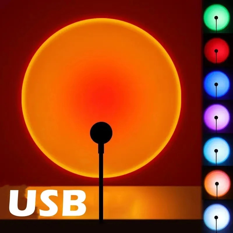 USB Sunset Projection Lamp Rai - Sunset Lamp Projection review and price