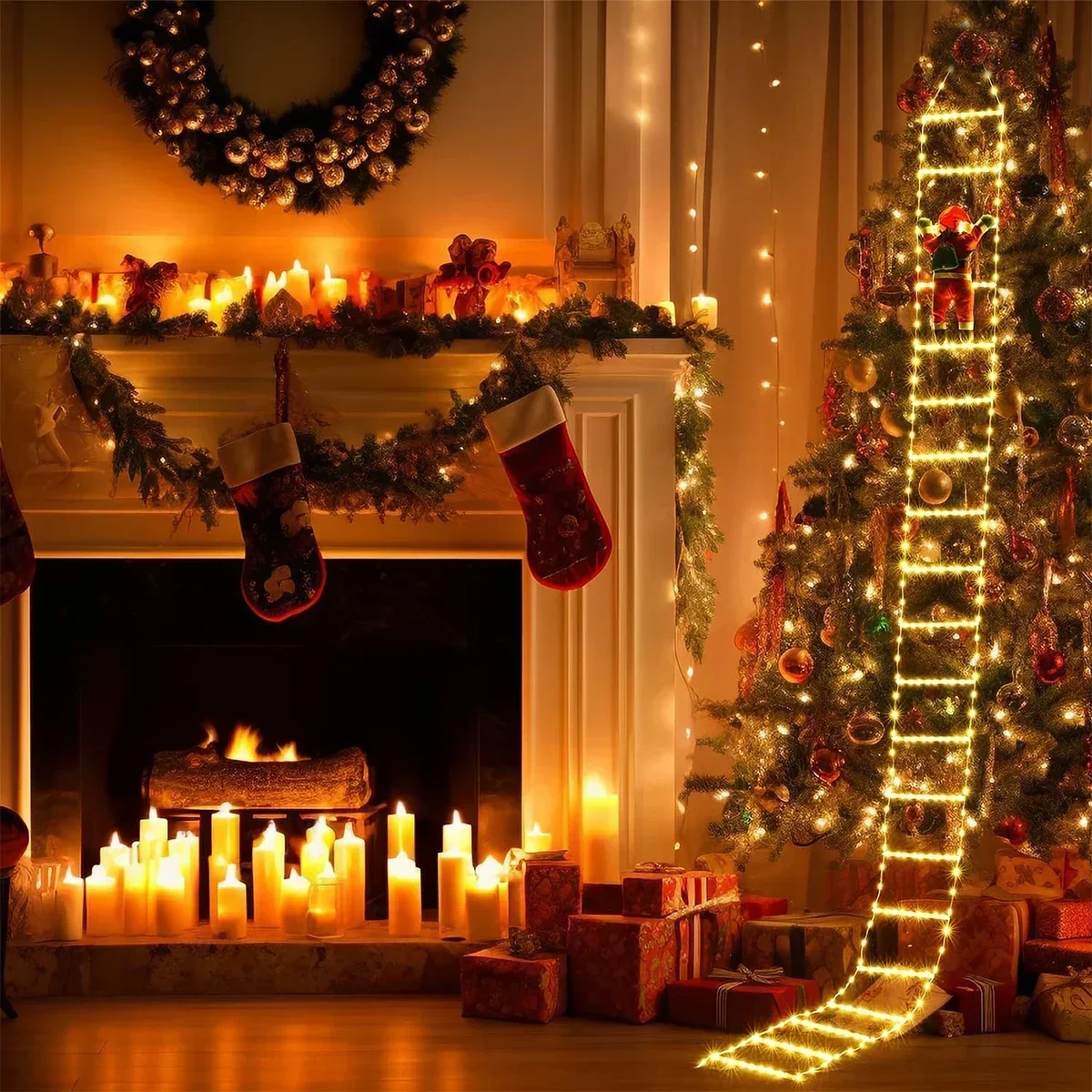 LED Ladder Light for Santa Cla - Lighting Tree Decor review and price