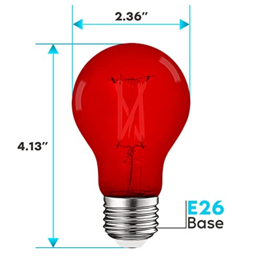 A19 Edison LED Light Bulbs, 4. - Lighting Decor Outdoor review and price