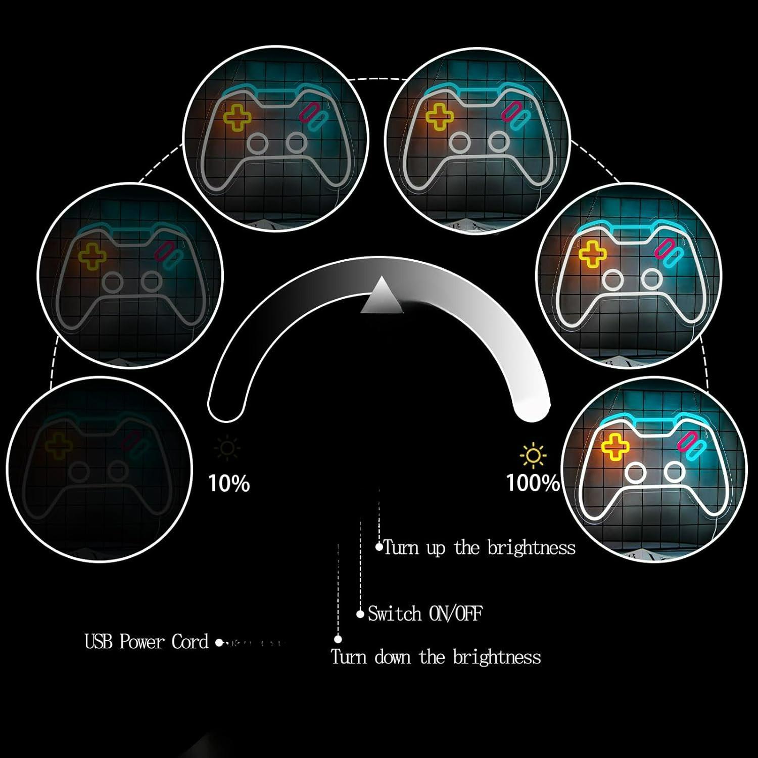 Game Neon Sign Dimmable Game C - Bedroom Lighting Decor Ideas review and price