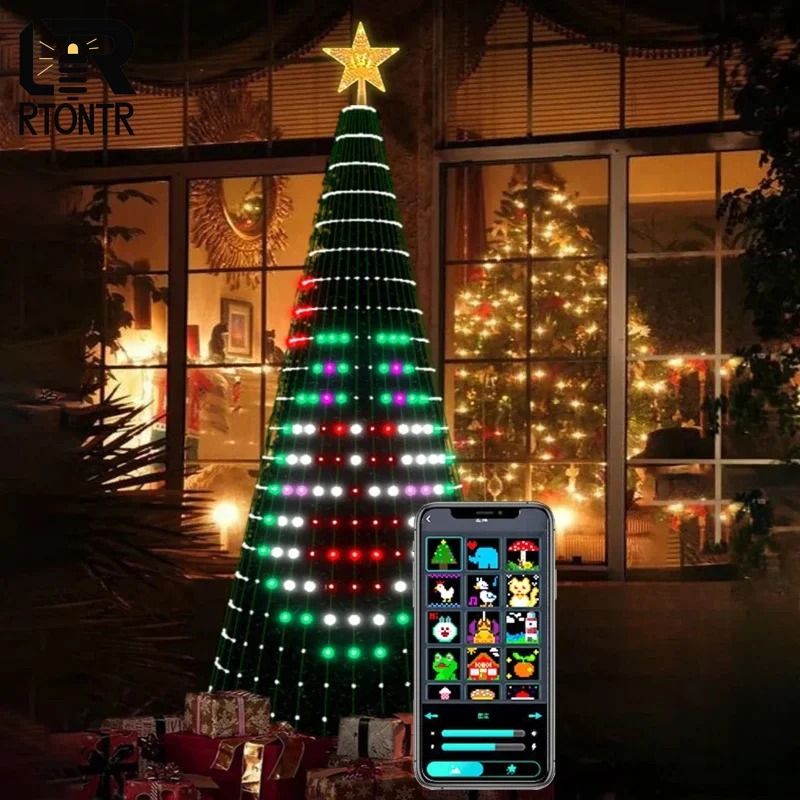Smart RGB Christmas Tree Toppe - Lighting Tree Decor review and price