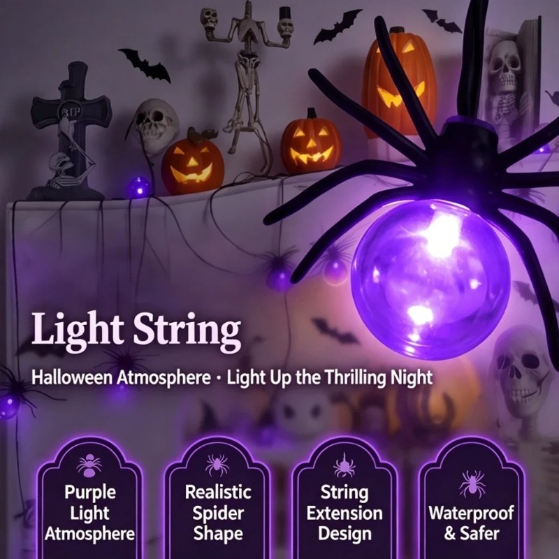 Battery Powered Spider LED Str - Lighting Decor Outdoor review and price
