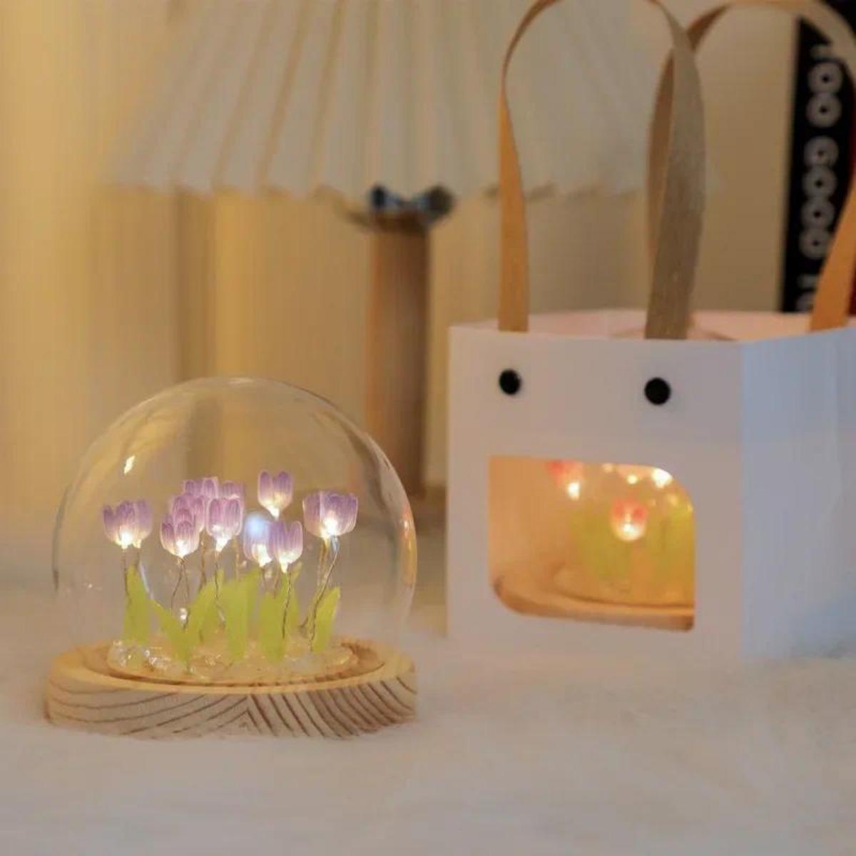 1 PC Handmade Tulip Night Ligh - Bedroom Lighting Decor Ideas review and price