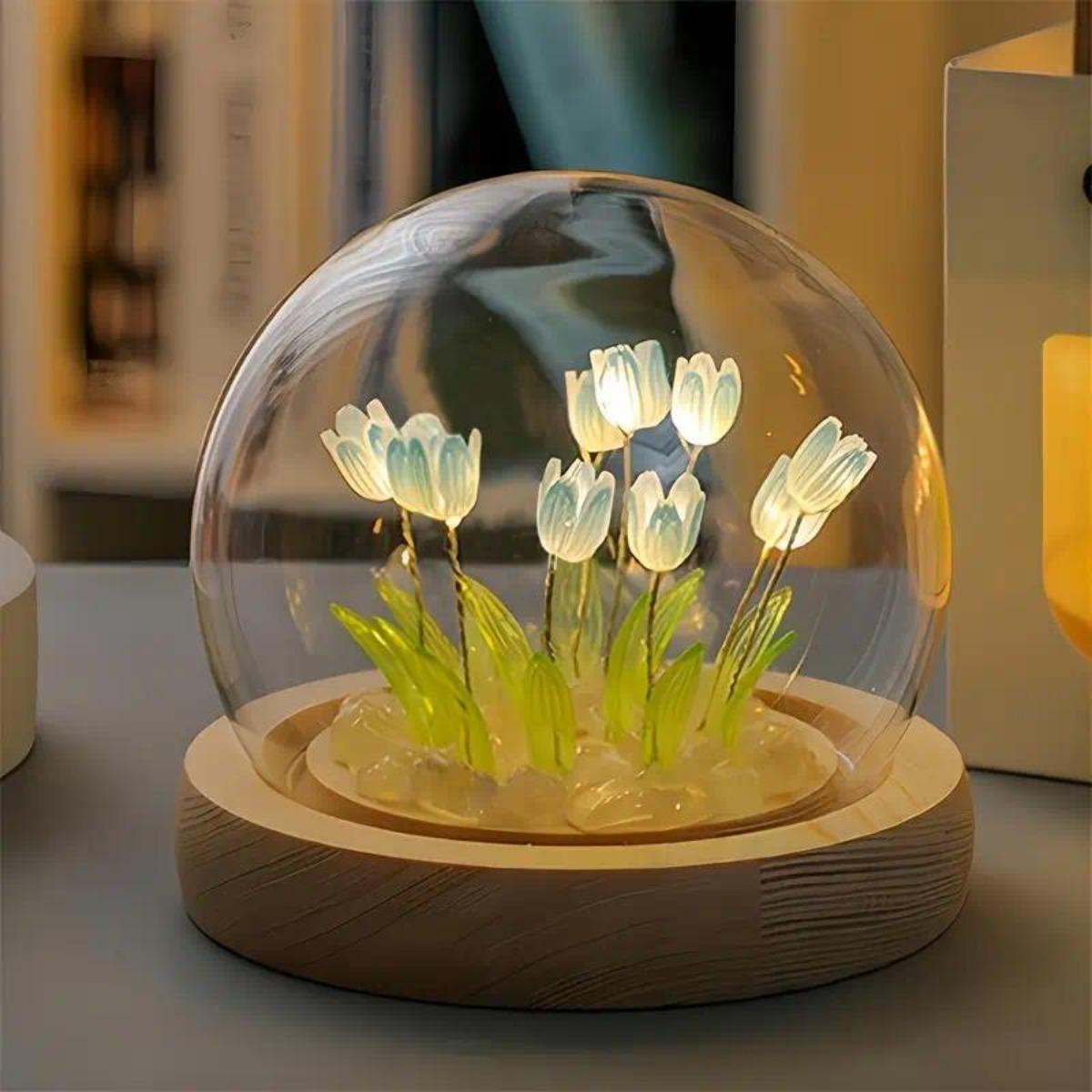 1 PC Handmade Tulip Night Ligh - Bedroom Lighting Decor Ideas review and price