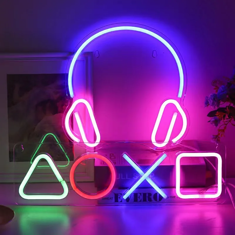 Game Neon Night Light Signs fo - Bedroom Lighting Decor Ideas review and price