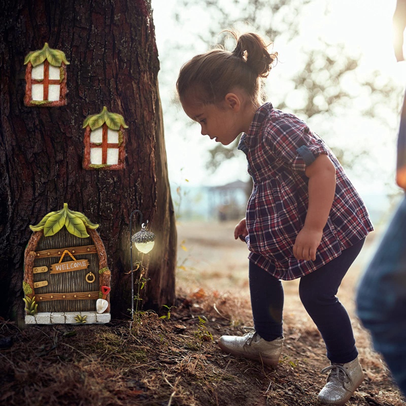 Miniature Fairy Gnome Home Win - Lighting Tree Decor review and price