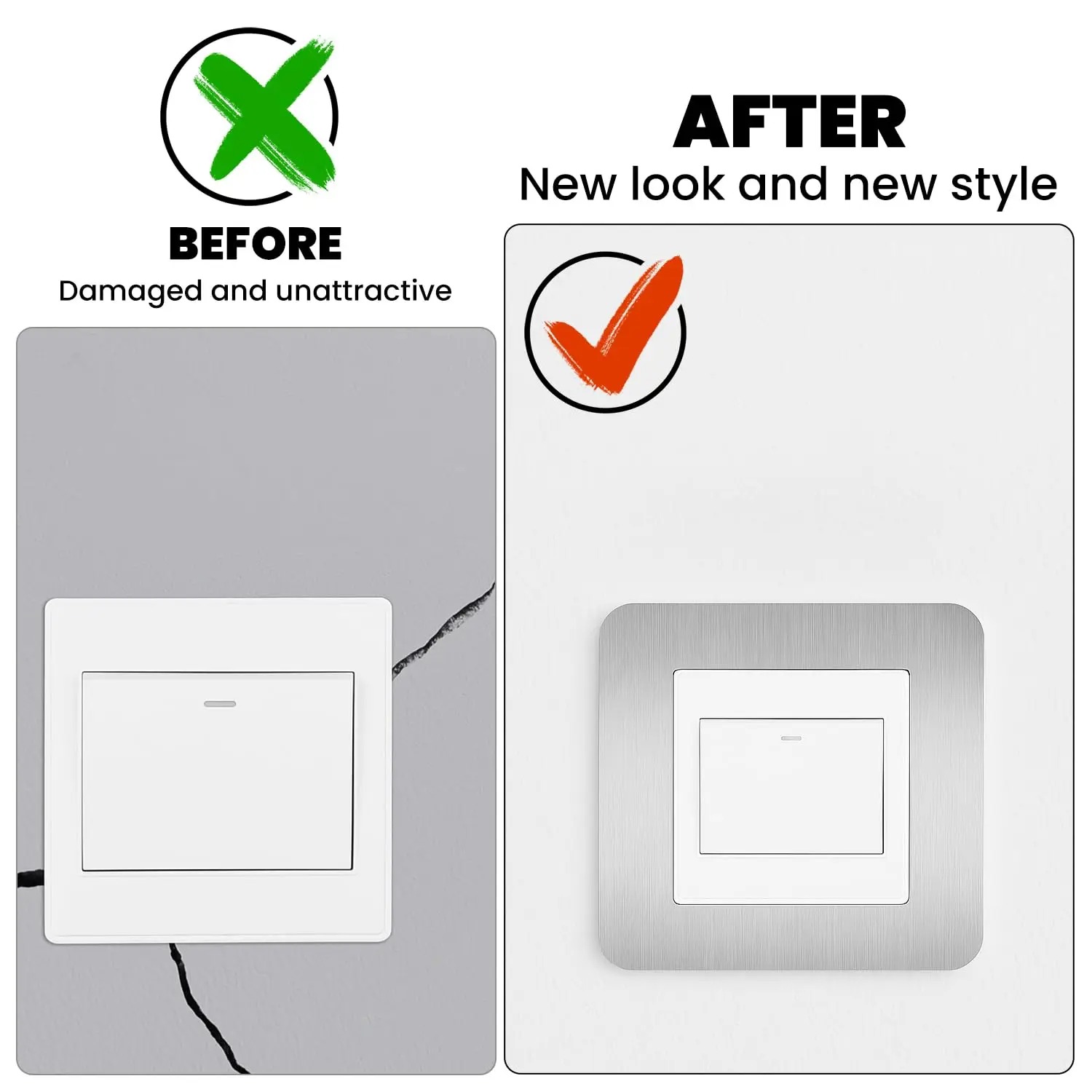 4pcs Silvery Self-Adhesive Lig - Decor Lighting Uk review and price