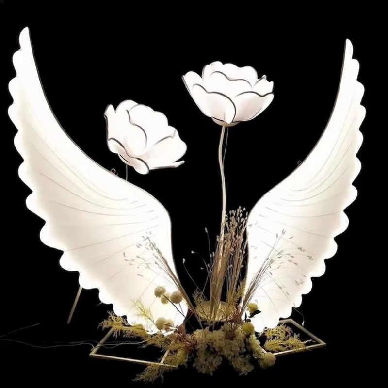 Glowing Angel Wings Light Prop - Lighting Decoration Ideas review and price