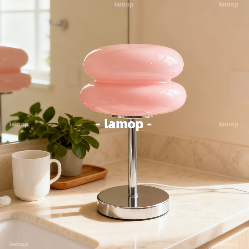 Cream Retro Bedside Table Lamp - Lighting Decoration In Bedroom review and price