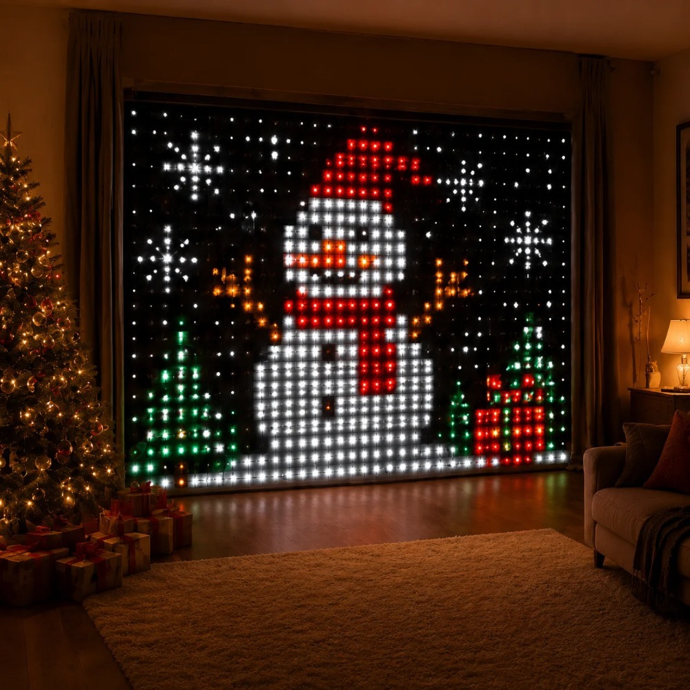 LED Pixel Curtain Lights Bluet - Lighting Decoration For Home review and price