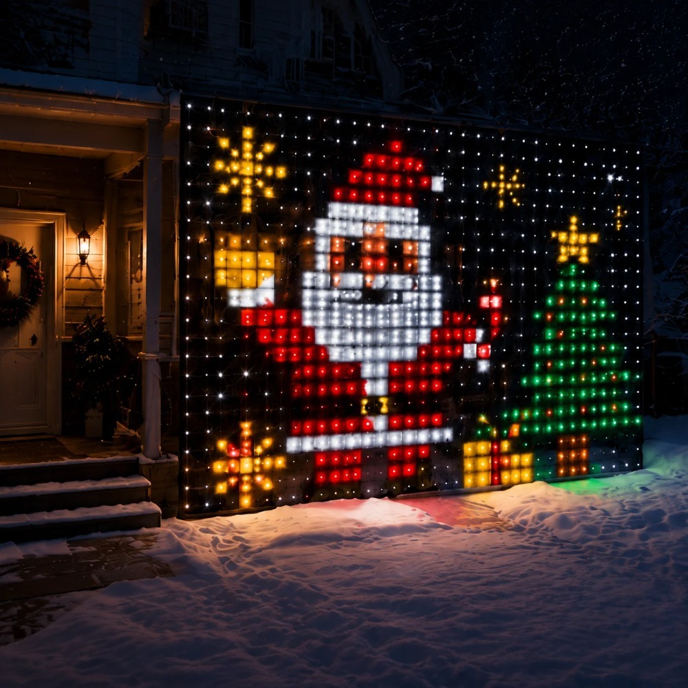 LED Pixel Curtain Lights Bluet - Lighting Decoration For Home review and price