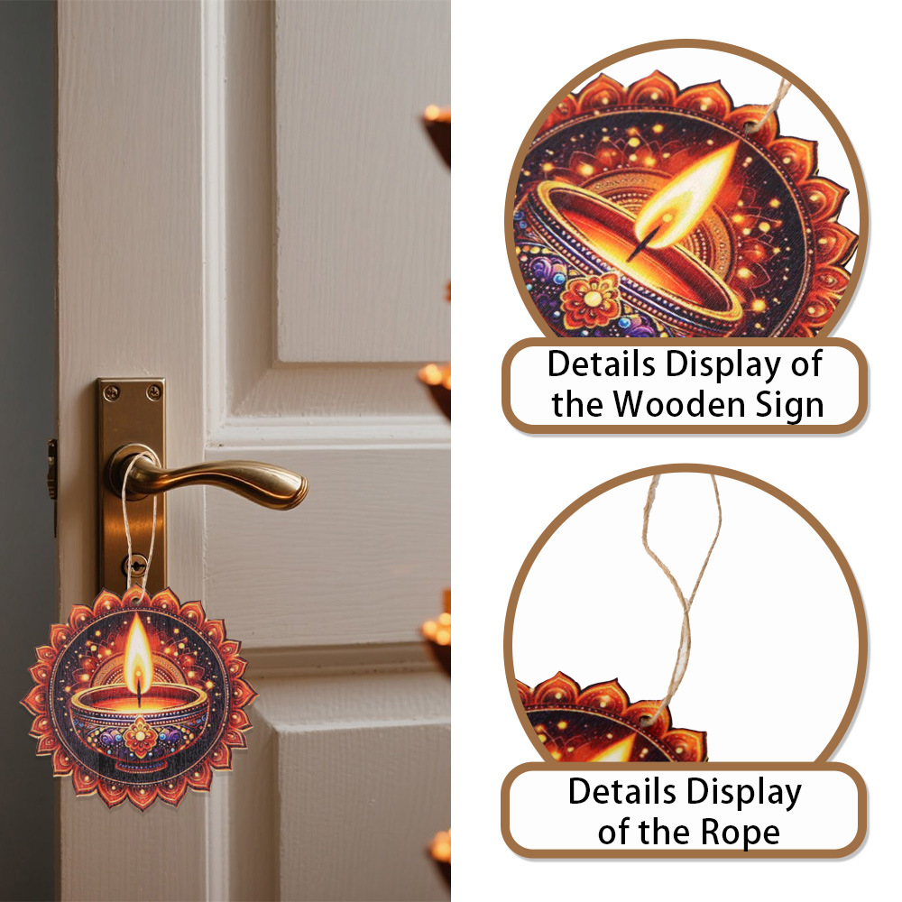Diwali Themed Decor - Wooden C - Lighting Decoration For Diwali review and price