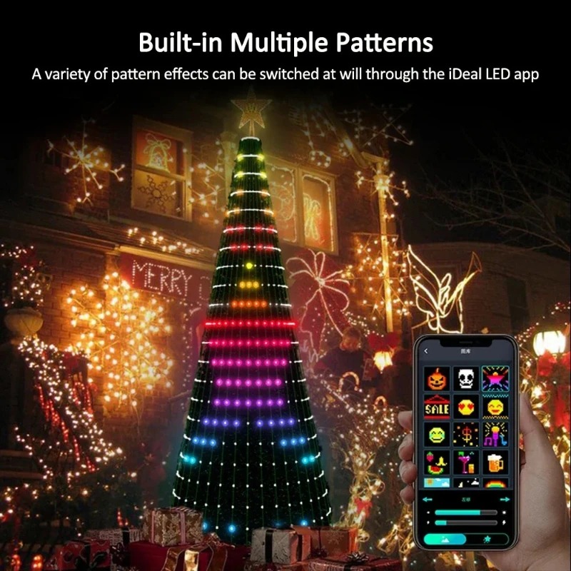 Christmas Star Tree Lights RGB - Lighting Tree Decor review and price