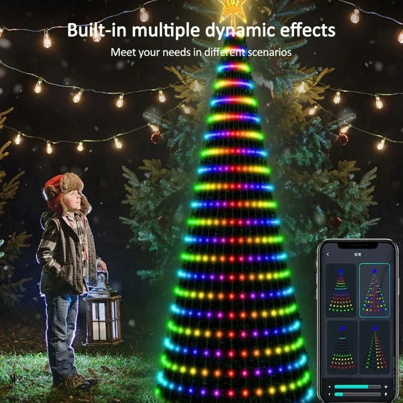 Christmas Star Tree Lights RGB - Lighting Tree Decor review and price