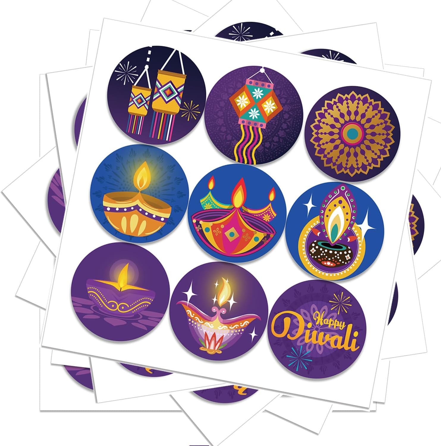 Happy Diwali stickers Indian F - Lighting Decoration For Diwali review and price