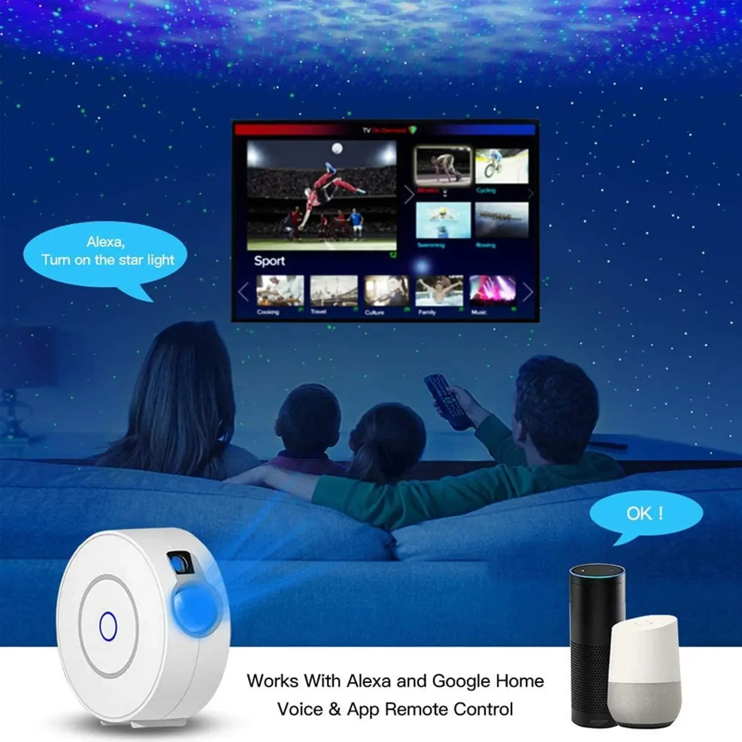 Tuya WiFi Intelligent Aurora G - Sunset Lamp Projection review and price