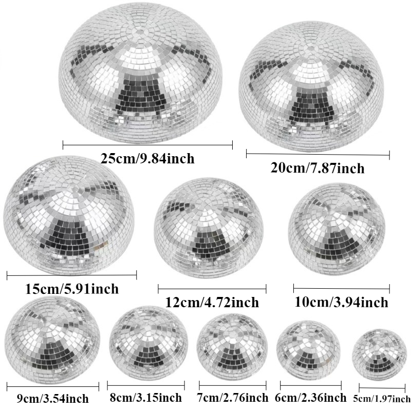 Mirrored Glass Half Sphere Dis - Disco Ball Mirror review and price