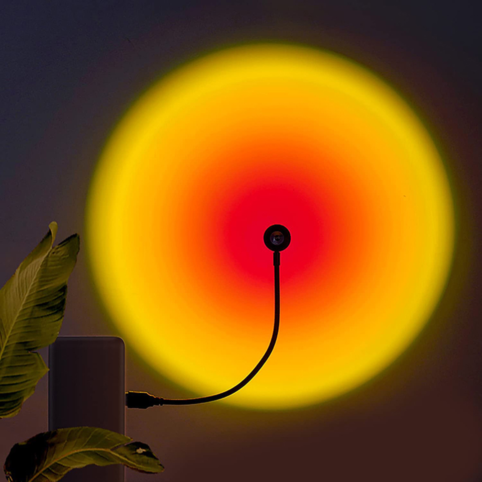 1x USB Sunset Lamp LED Rainbow - Sunset Lamp Projection review and price