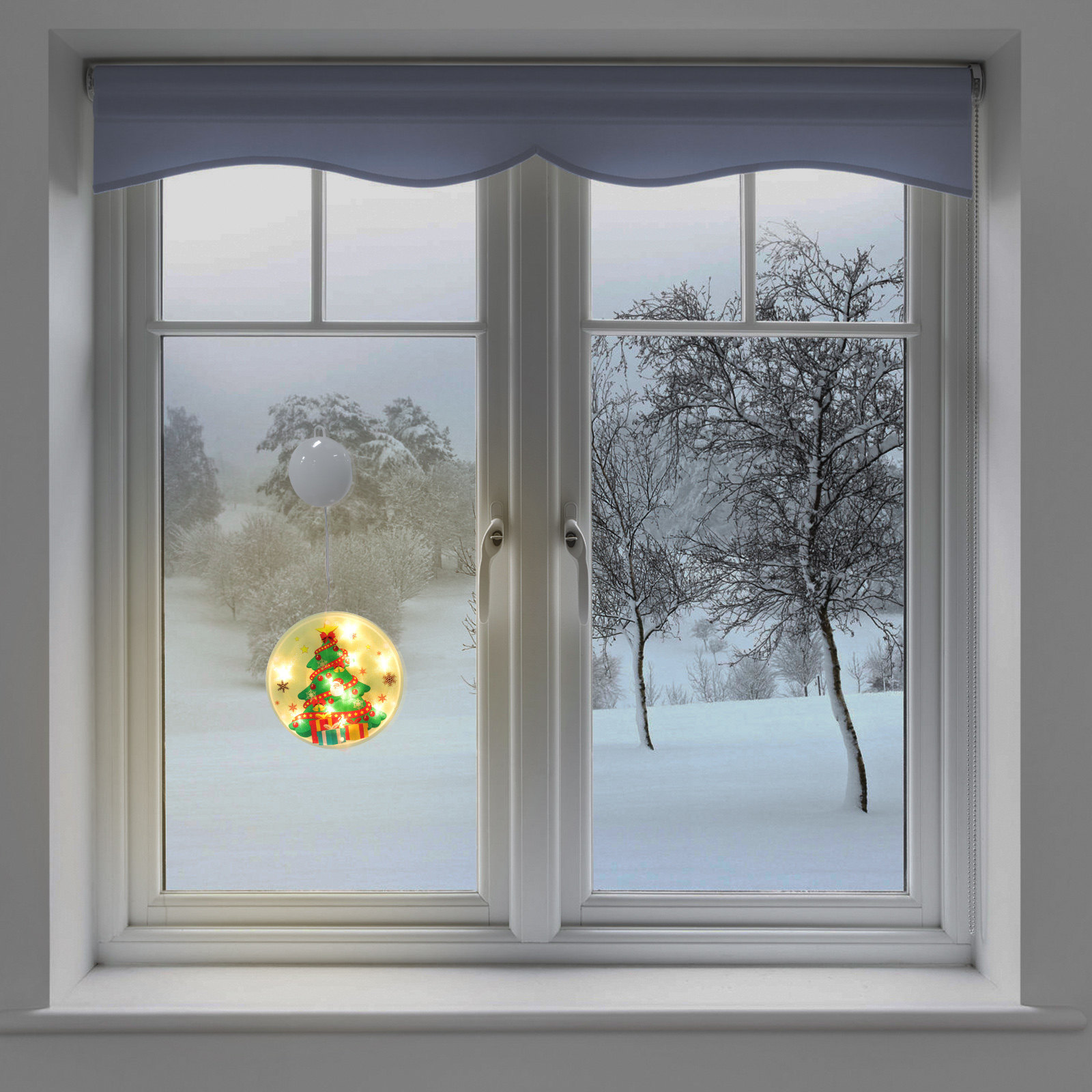 1Pcs Christmas Window Hanging  - Elements Lighting Decor review and price