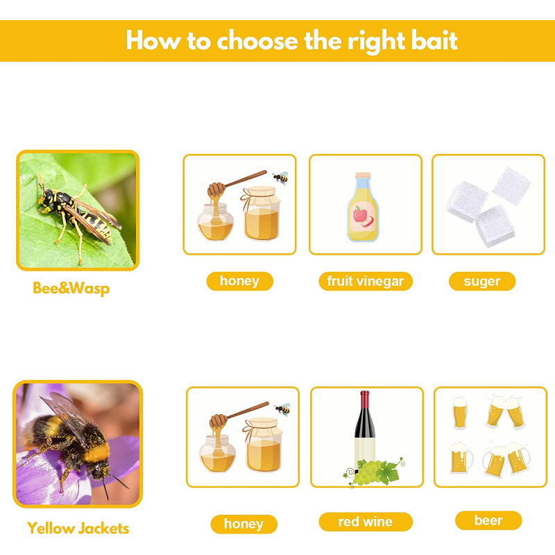 Solar Wasp Traps Hanging Yello - Lighting Jockey review and price