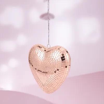 Hanging Heart Disco Ball Mirro - Disco Ball Mirror review and price