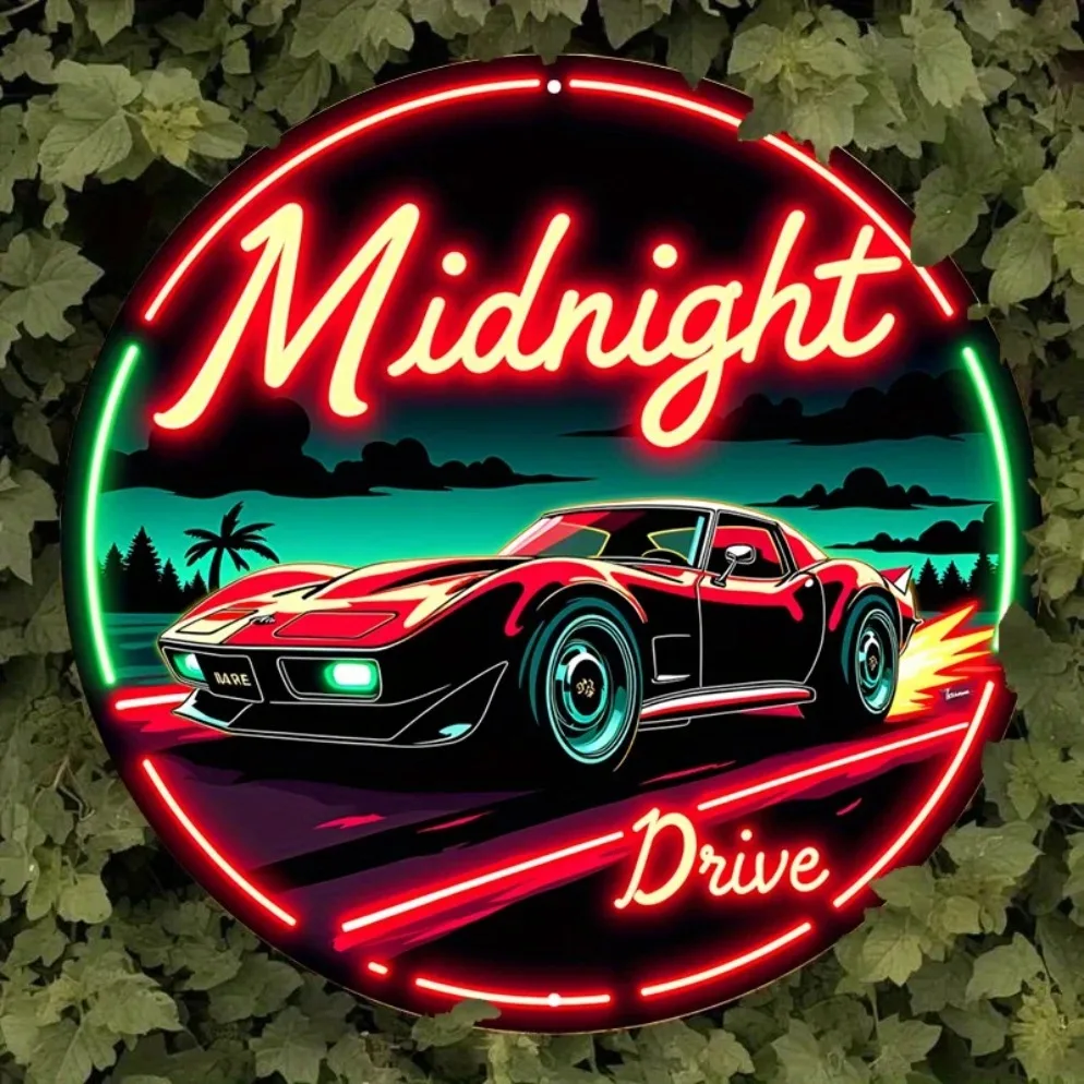 Vintage Neon Car Sign Midnight - Lighting Decoration Ideas review and price