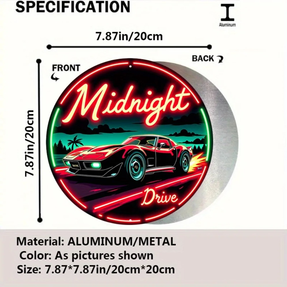 Vintage Neon Car Sign Midnight - Lighting Decoration Ideas review and price
