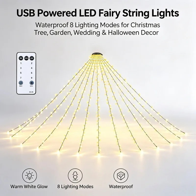 Waterproof USB LED String Ligh - Lighting Tree Decor review and price