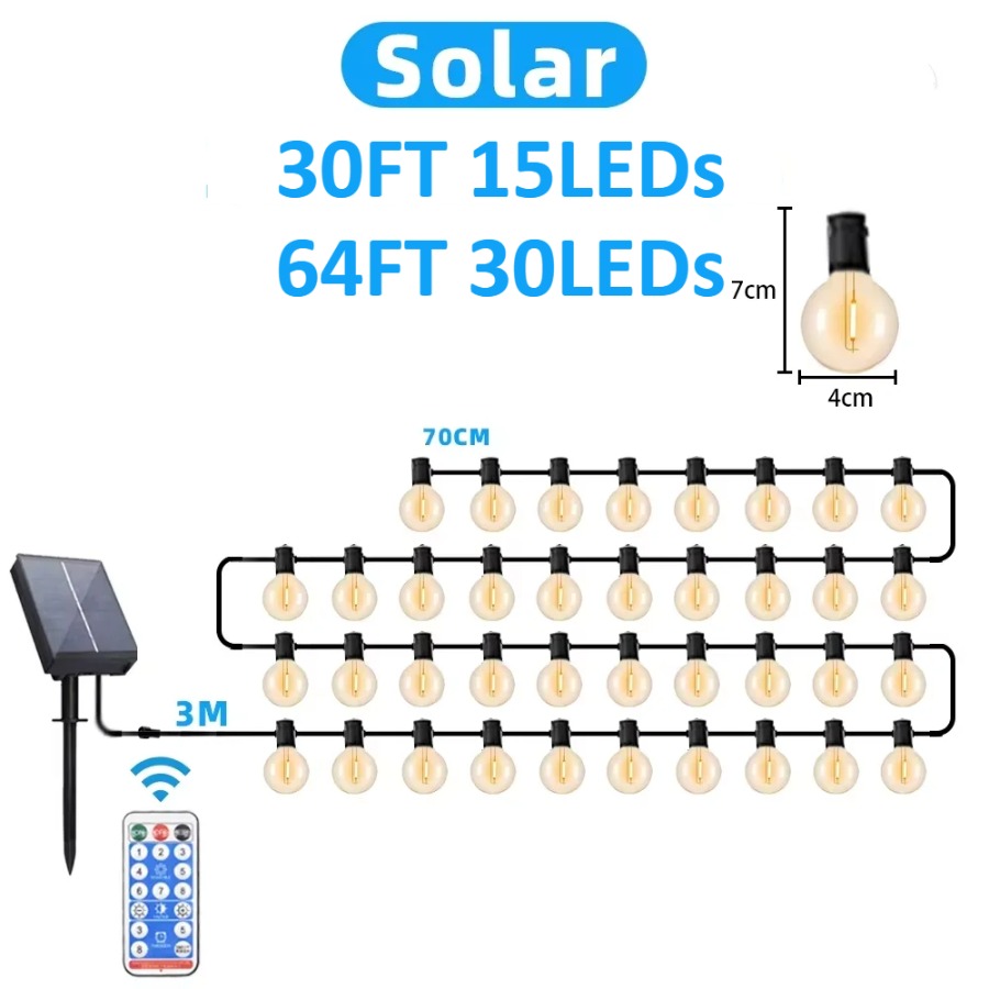 LED Outdoor Light String 64FT  - Outdoor Lighting Wedding Decor review and price