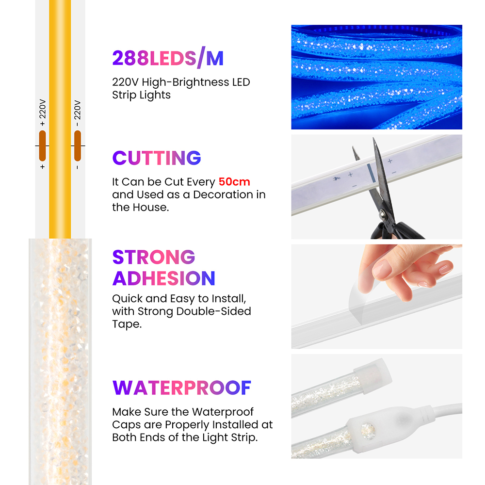 Crystal Type COB Neon Strip Ro - Decor Lighting Uk review and price