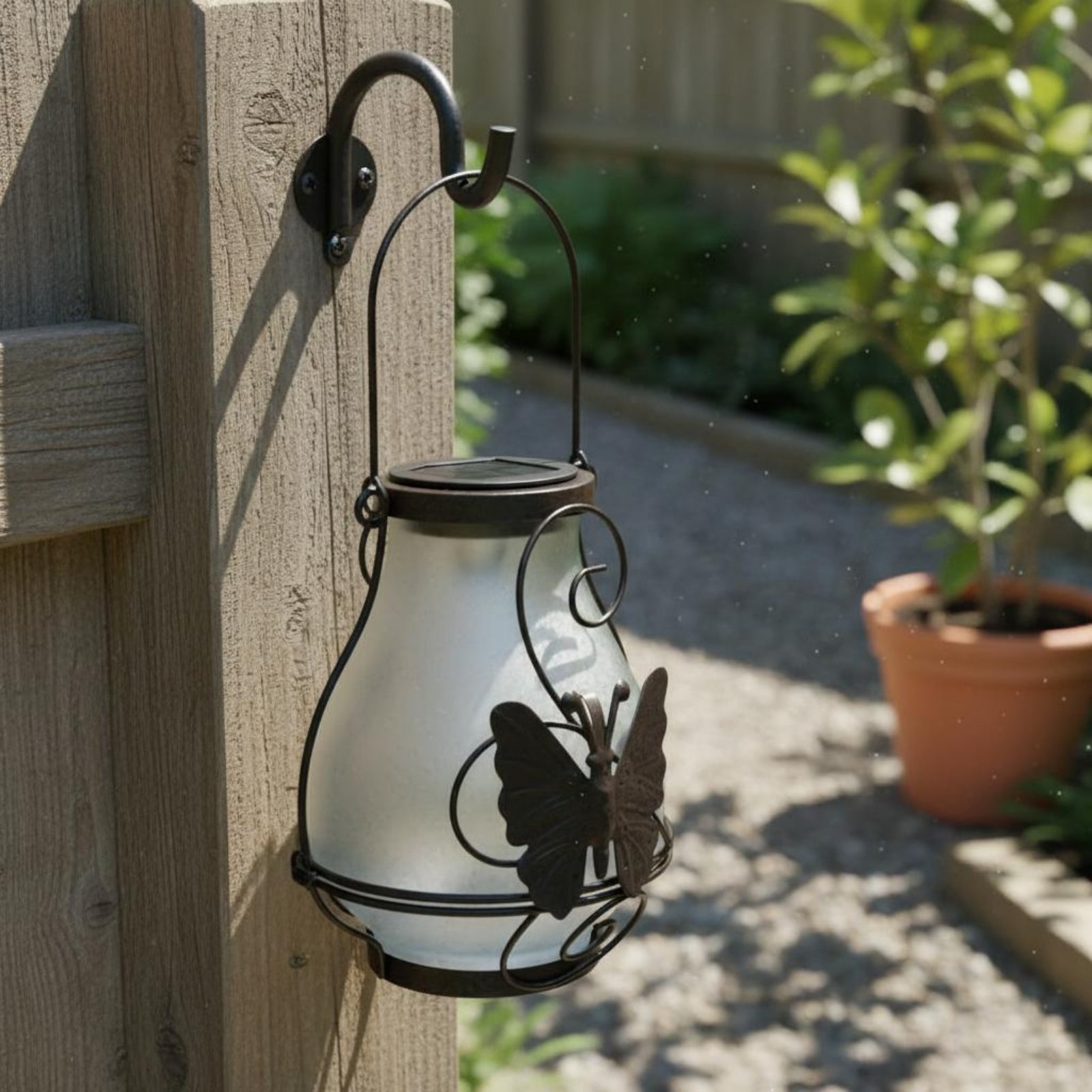 Solar Butterfly Lantern Waterp - Lighting Decor Outdoor review and price