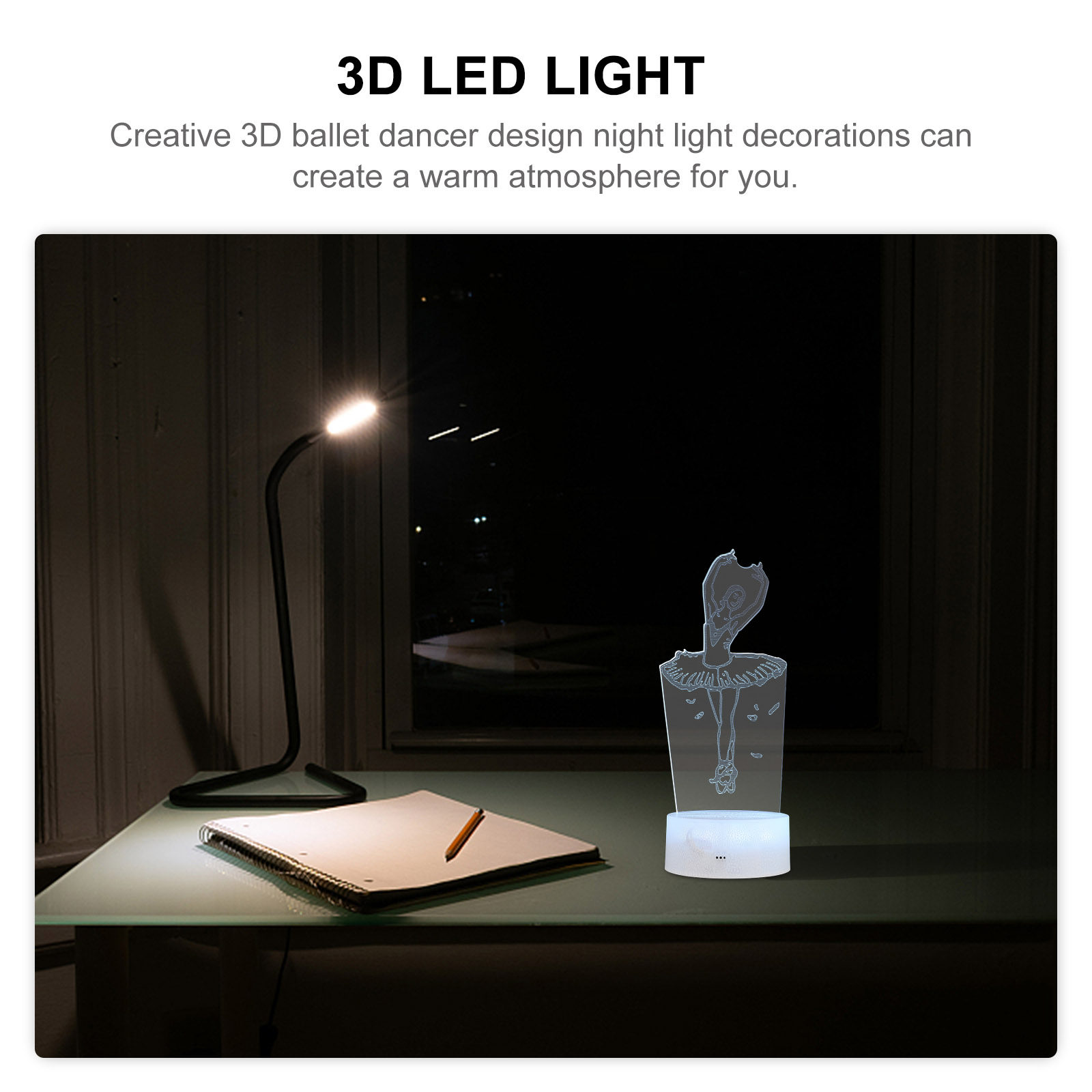 1Set 3D Dancer Light Acrylic N - Bedroom Lighting Decor Ideas review and price