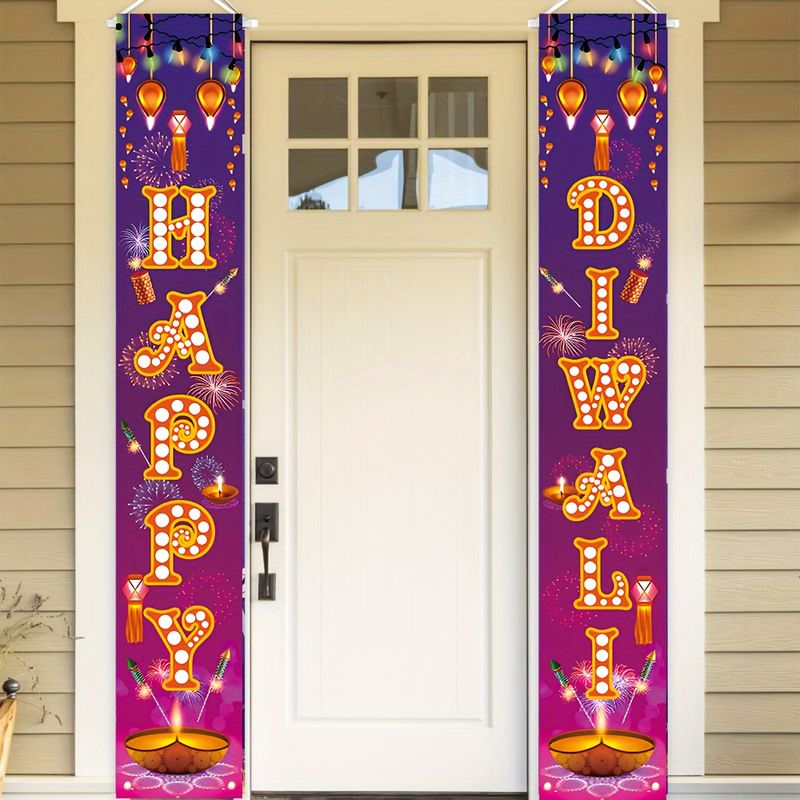 VIKAMA 2pcs Happy Diwali Door  - Lighting Decoration For Diwali review and price