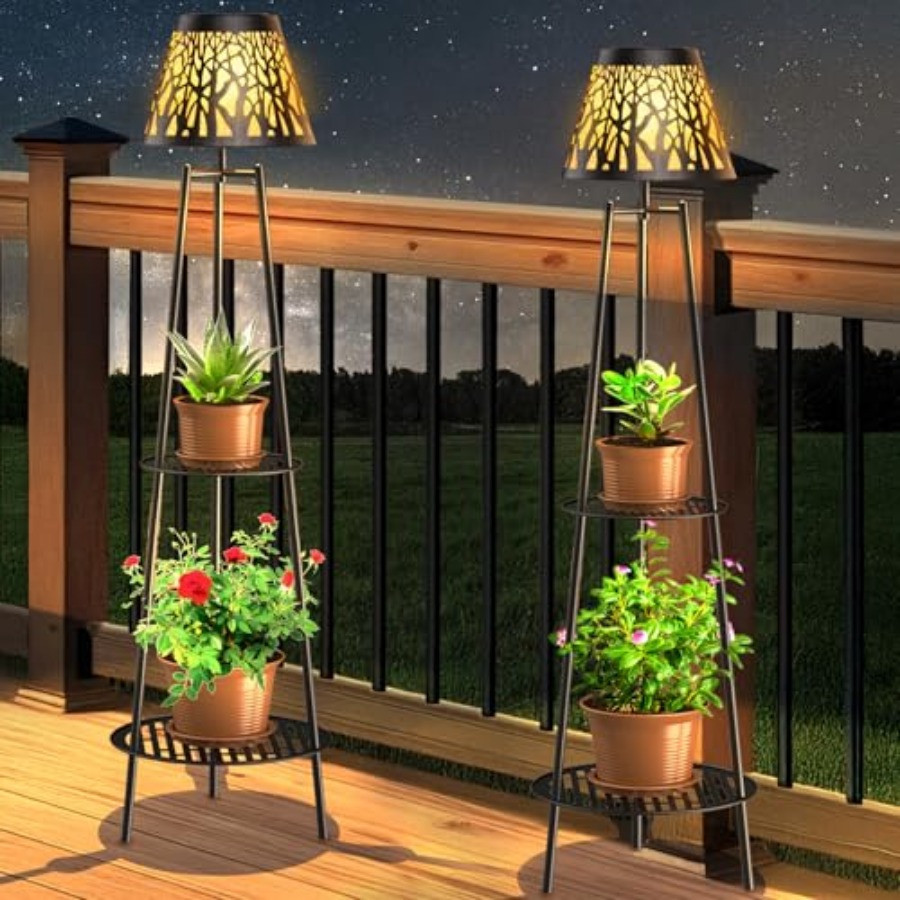 2 Pack Outdoor Solar Floor Lam - Lighting Decor Outdoor review and price