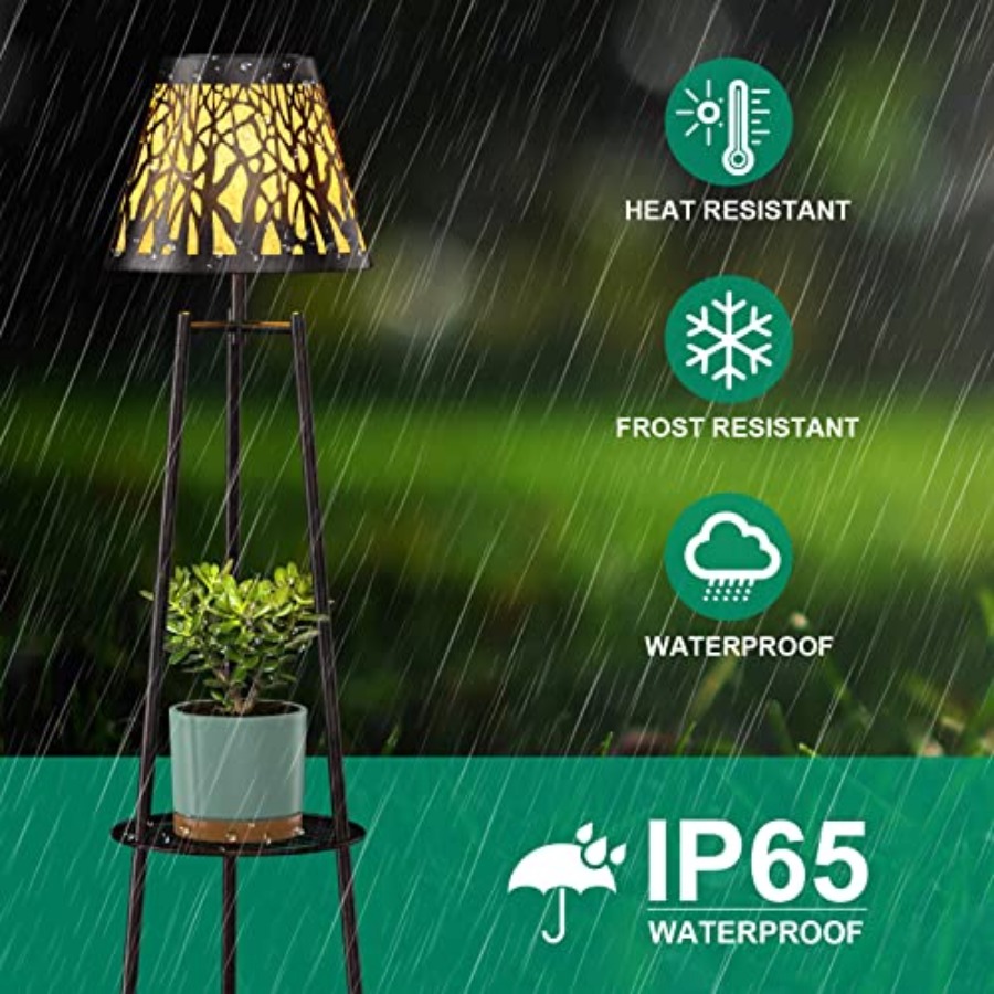 2 Pack Outdoor Solar Floor Lam - Lighting Decor Outdoor review and price