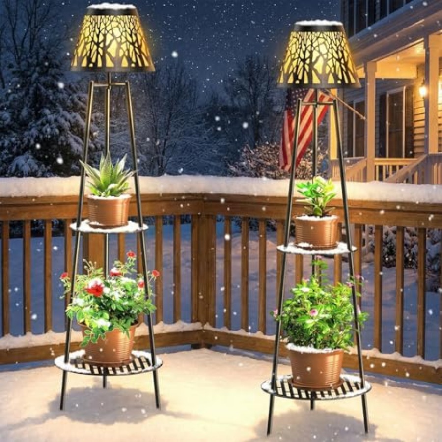 2 Pack Outdoor Solar Floor Lam - Lighting Decor Outdoor review and price