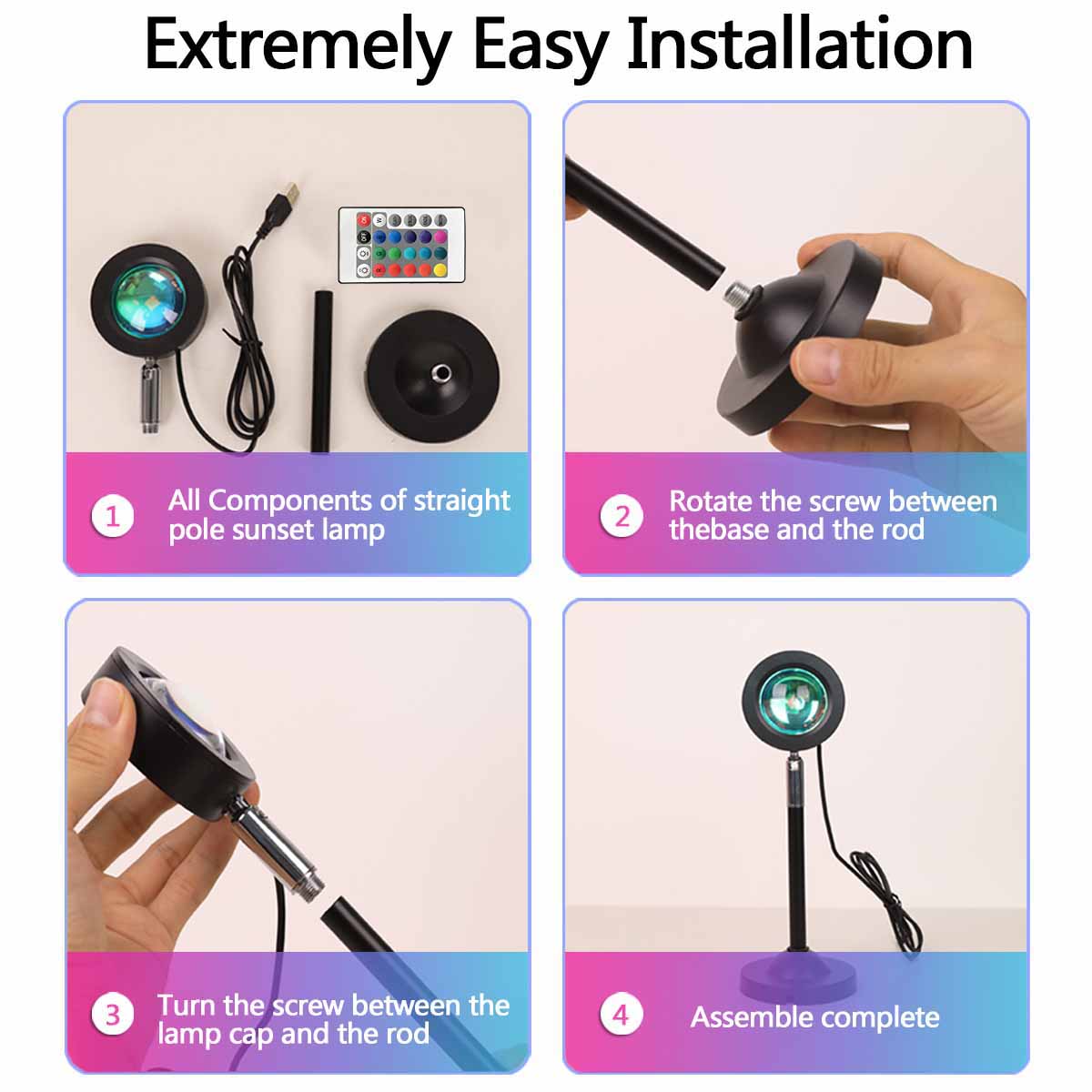 Sunset Projection Light Remote - Sunset Lamp Projection review and price