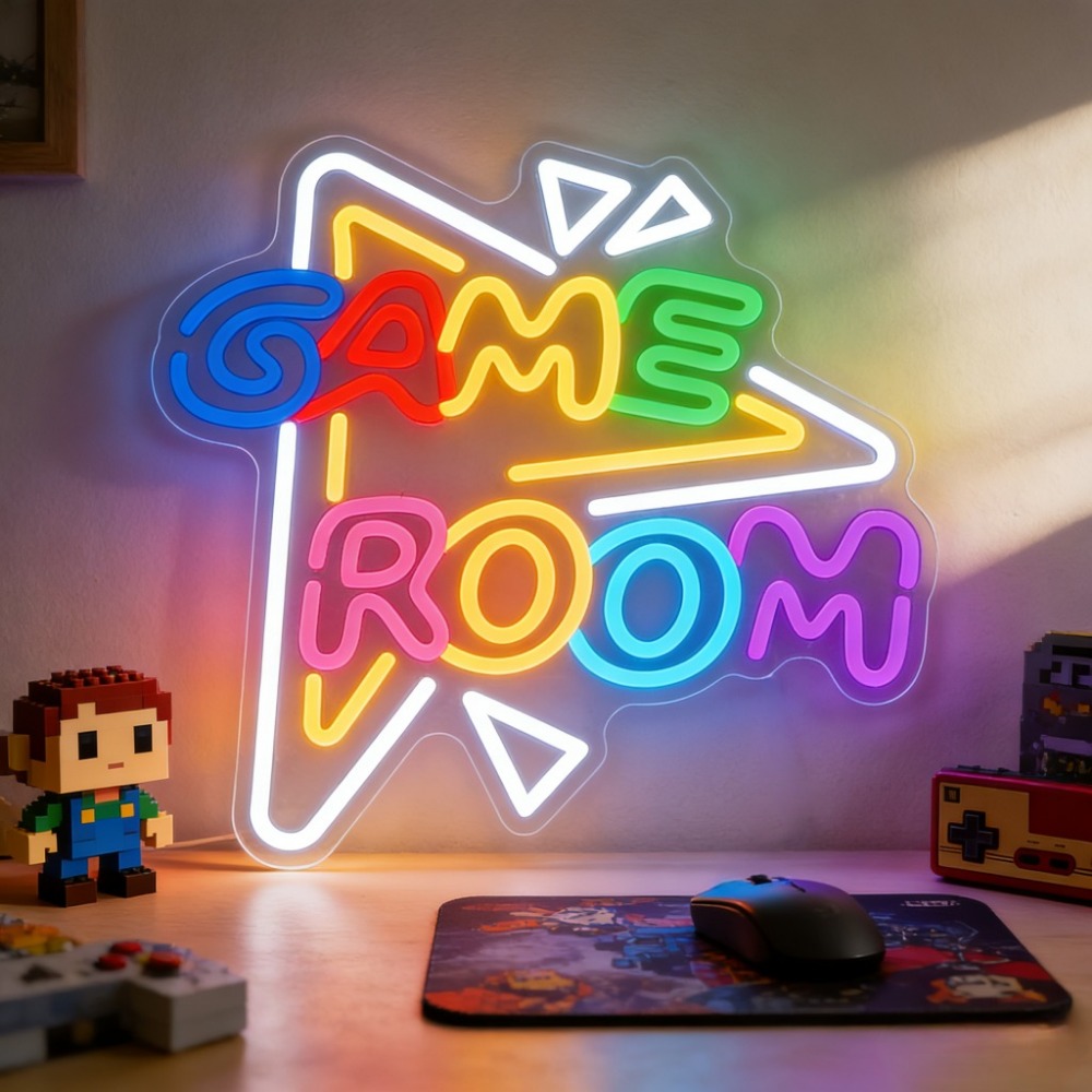 GAME ROOM LED Neon Sign Dimmab - Bedroom Lighting Decor Ideas review and price