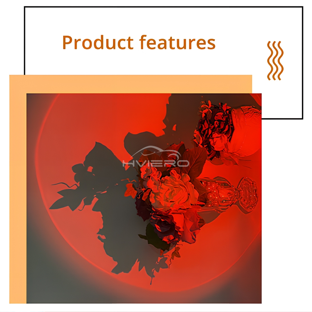 1Pcs USB Interface Sunset Lamp - Sunset Lamp Projection review and price