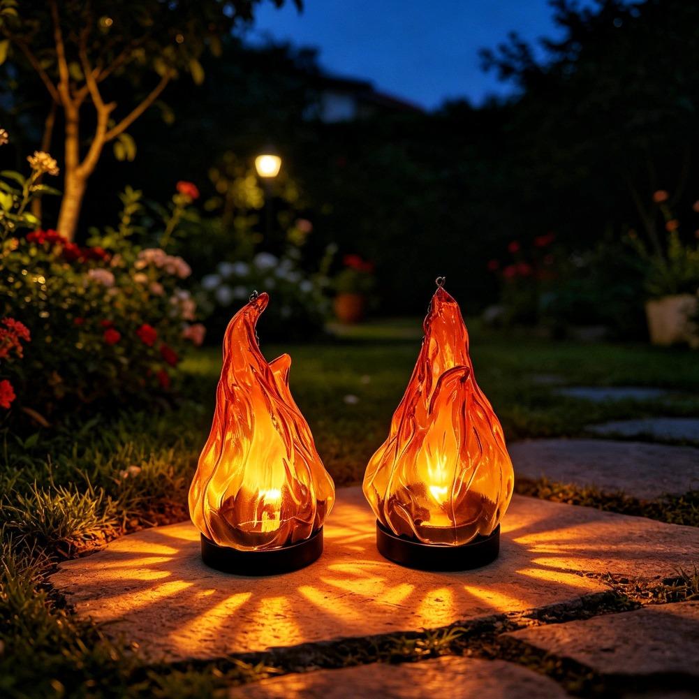 Solar Flame Hanging Lantern Li - Lighting Decor Outdoor review and price
