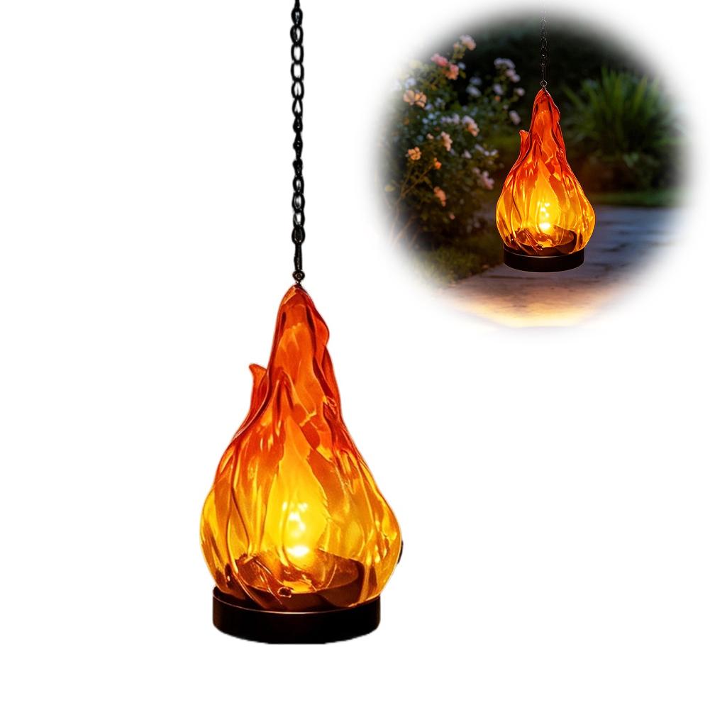 Solar Flame Hanging Lantern Li - Lighting Decor Outdoor review and price