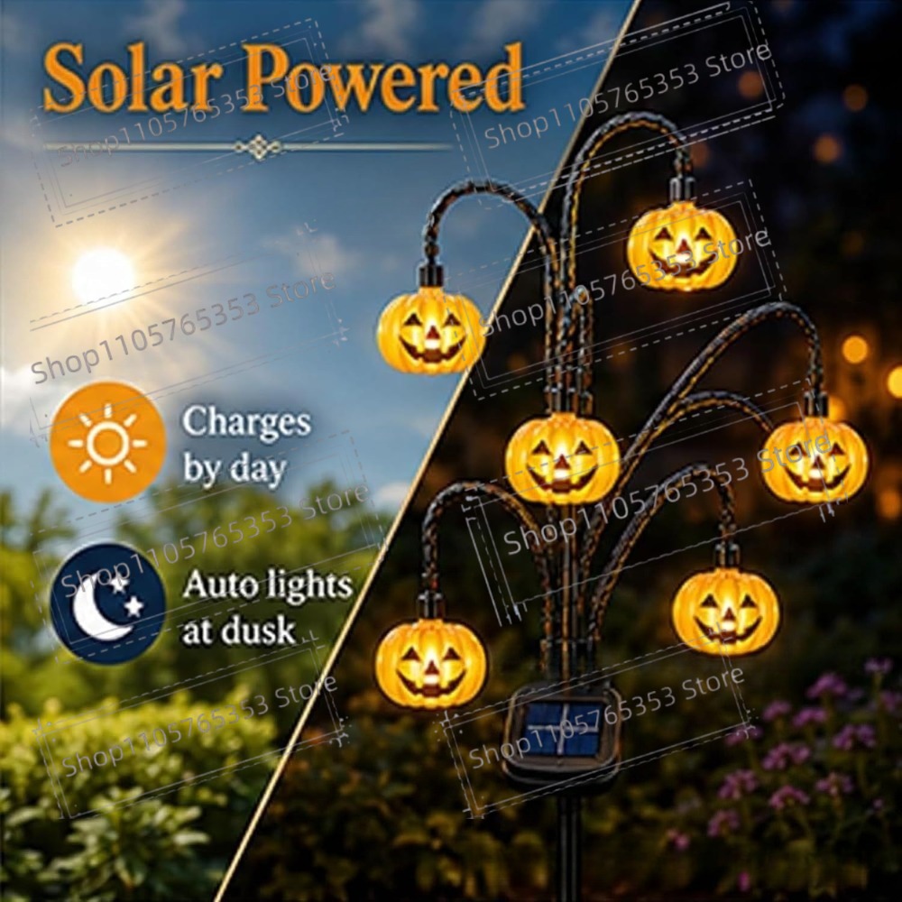 Halloween Solar Lantern Outdoo - Lighting Tree Decor review and price