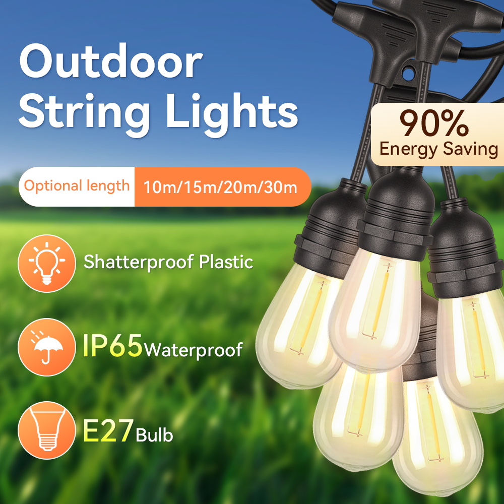 E27 Outdoor String Lights LED  - Decor Lighting Uk review and price