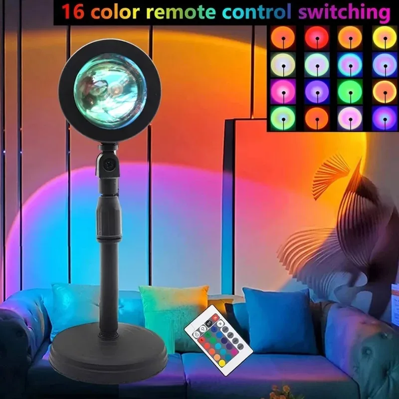 16 Color Sunset Lamp,RGB Mood  - Sunset Lamp Projection review and price
